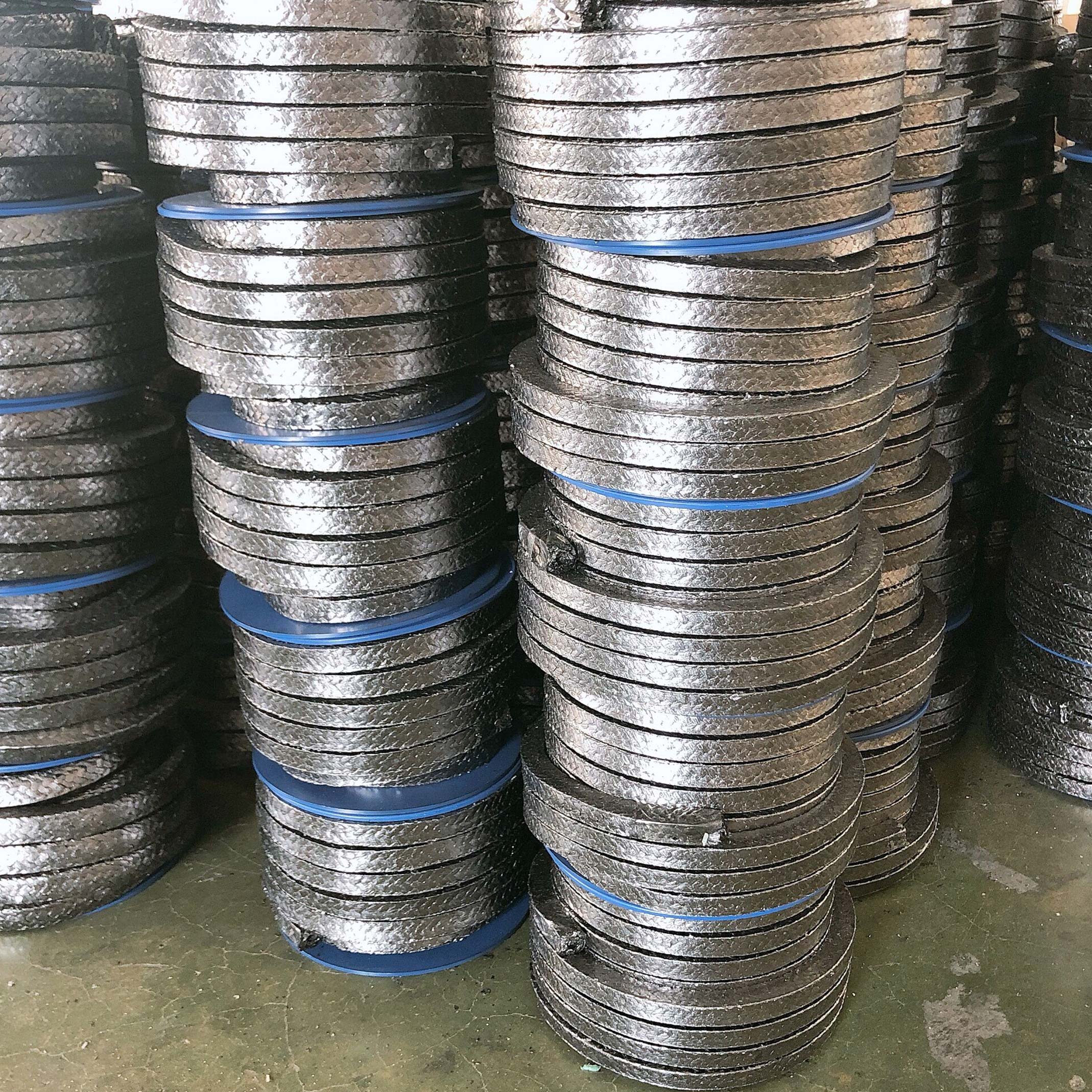 赛博特高强度耐高温密封钢丝镍丝增强膨胀柔性石墨盘根批量生产